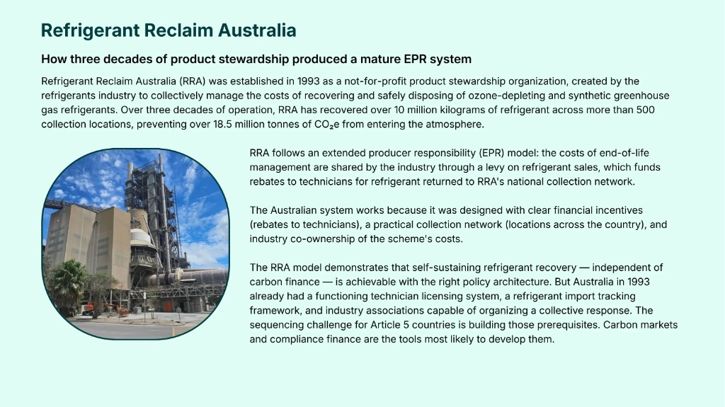 Refrigerant Reclaim Australia case study visual